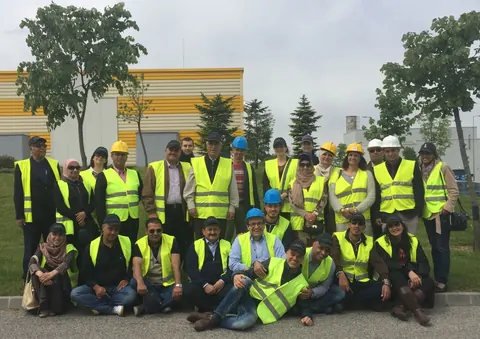 Water SUM stakeholders in visit to Budapest, Water treatment facility (April 2016)