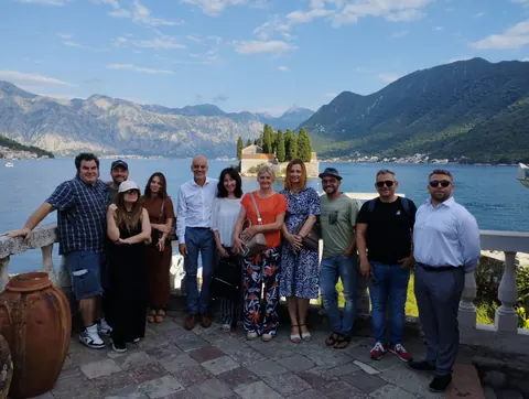 TOUR Project team members on Lady of the Rocks island, Montenegro (April 2024)