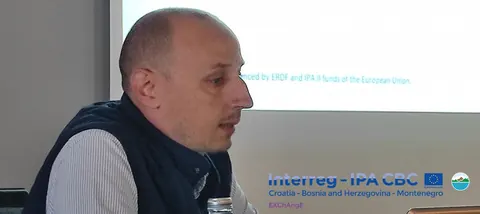 Nenad Antolović presenting the EXCHANGE project and Blue Pass, inviting tourism professionals to connect marine biodiversity with their visitor programmes.
