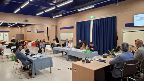 Participants of the SKILLS Crossborder Permanent Table (CBPT) meeting at Fiera del Levante in Bari, Italy. 4 October 2024
