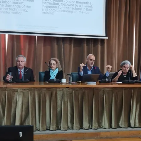 Presenter at EUSAIR Pillar 1 meeting “Blue Skills for a Sustainable Blue Economy in the Adriatic and Ionian Region”, held at the Piraeus Chamber of Commerce and Industry, Greece, 10 December 2024.