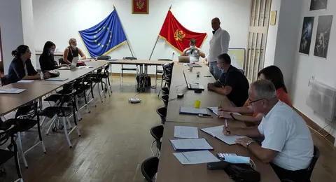 Project partners at the EXCHANGE kick-off meeting, Institute of Marine Biology, Kotor, Montenegro, 11 September 2020.