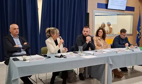 Members of the CBPT at the SKILLS Crossborder Permanent Table (CBPT) meeting at Fiera del Levante in Bari, Italy. 4 October 2024