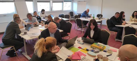 Working groups at SECAP Workshop, Fruška Gora, Serbia (December 2023)