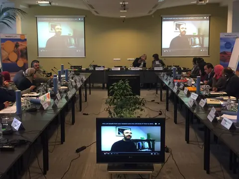 REC conference room during Water SUM Conference, Szentendre, Hungary (January 2016)